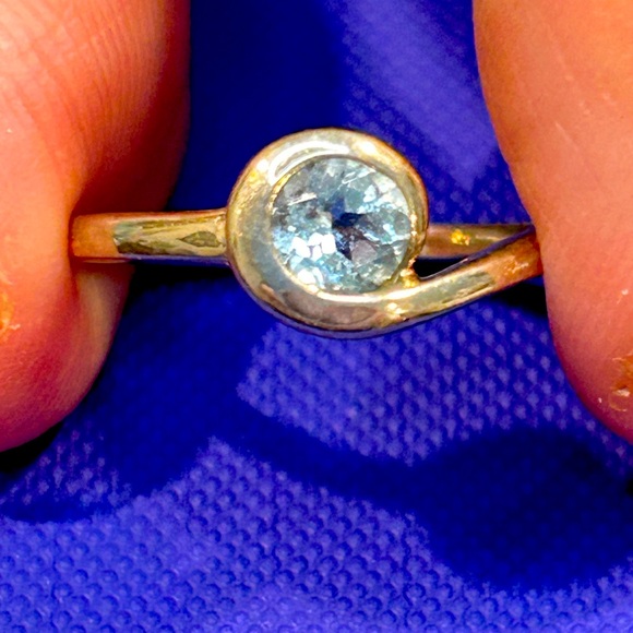 Silpada aquamarine and Sterling Silver Ring size 8, new. - Picture 2 of 4